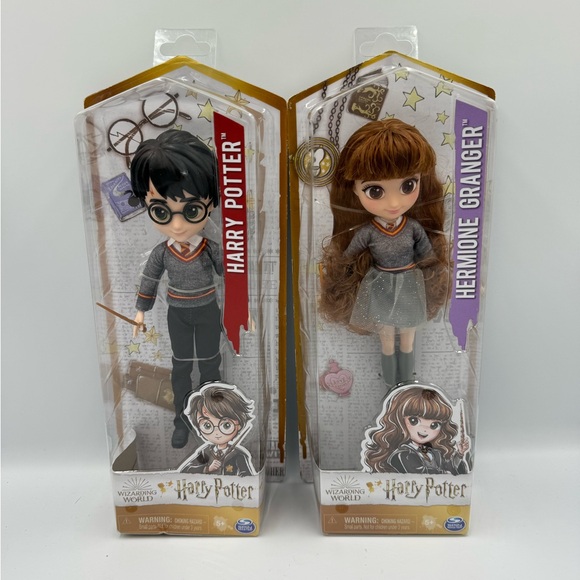 Wizarding World Harry Potter and Hermione Granger 8 inch Dolls Toys Collection - Picture 1 of 5